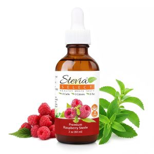 Stevia Liquid Raspberry Keto Flavor Drops 2 oz - No Erythritol